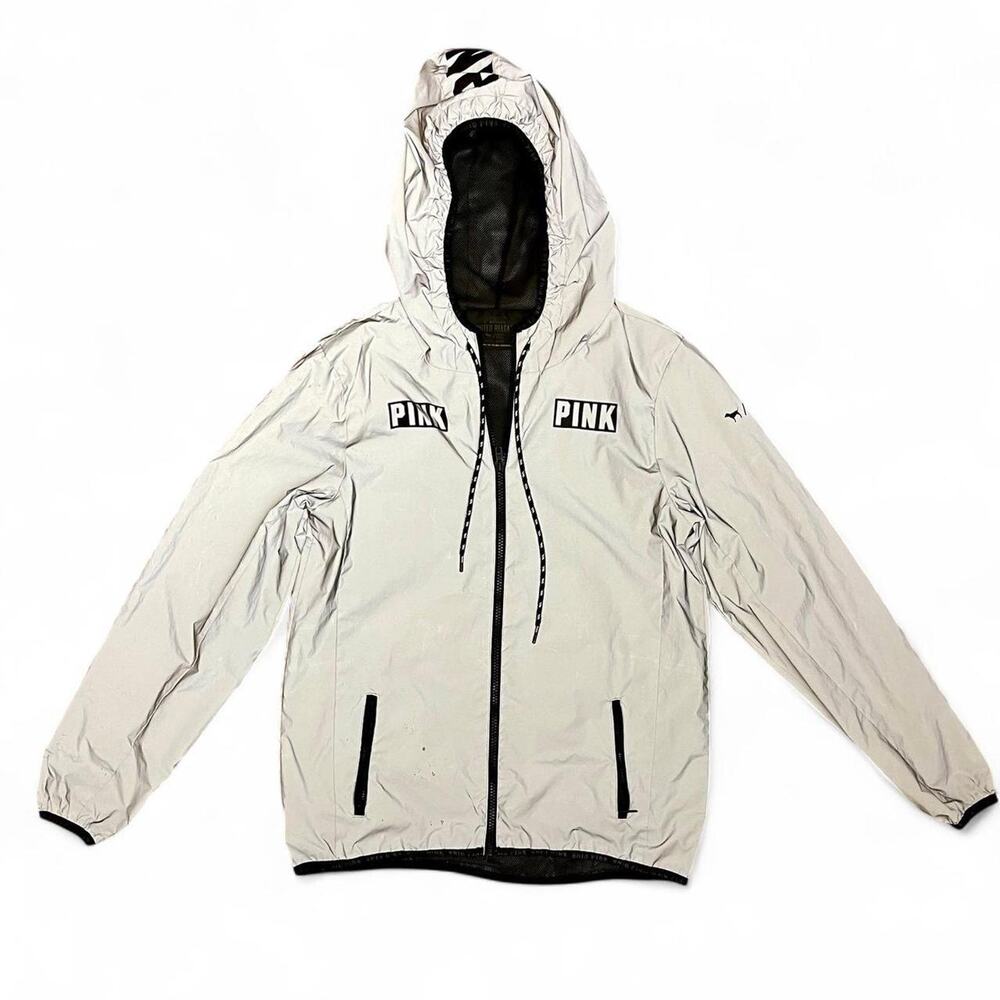 Victoria's Secret Pink Limited Release 002 Reflective 3M Jacket Womens Size XS-S